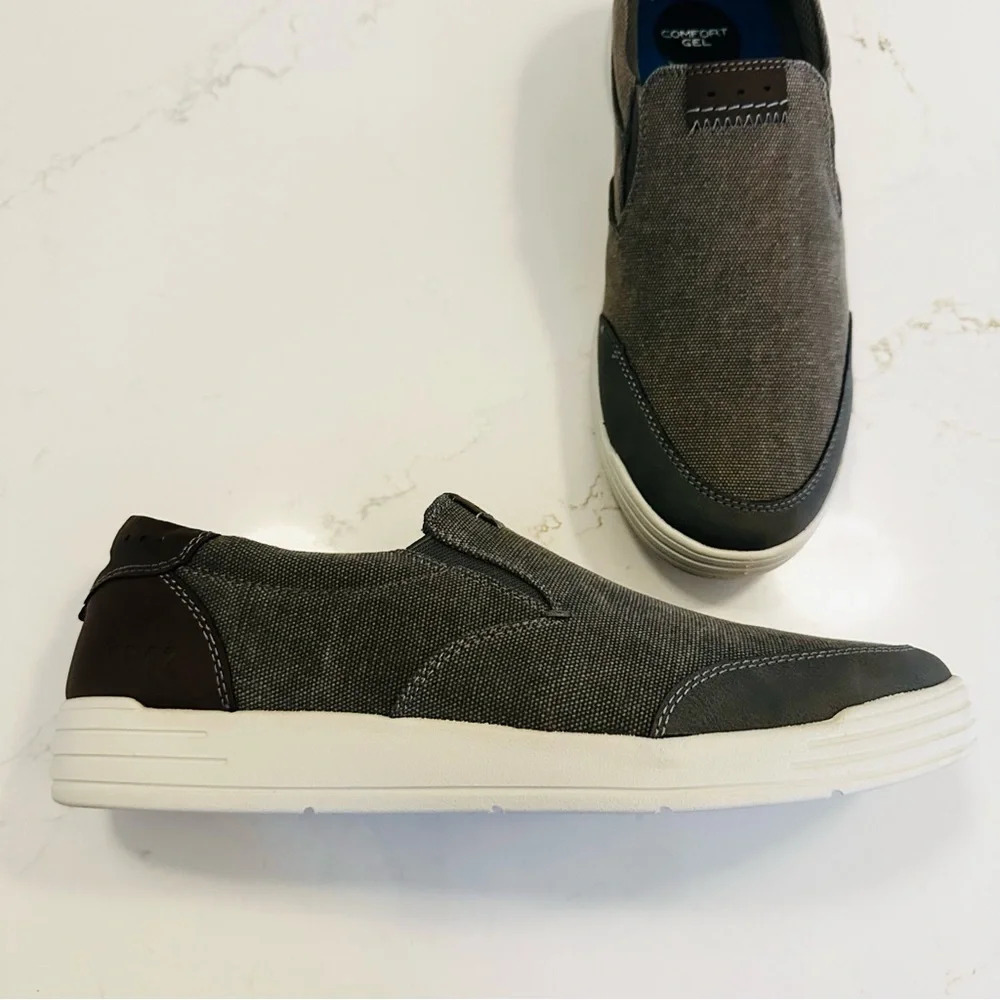 Nunn Bush Kore City Walk Moc Toe Slip On | Cement | NIB | Men’s | 8W - Picture 5 of 11